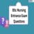 Important Questions with Answers For BSc Nursing Entrance Exam 2025